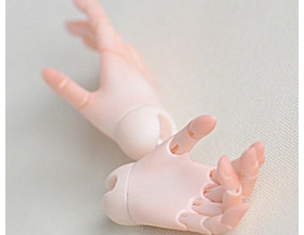 1/4 size girl jointed hands